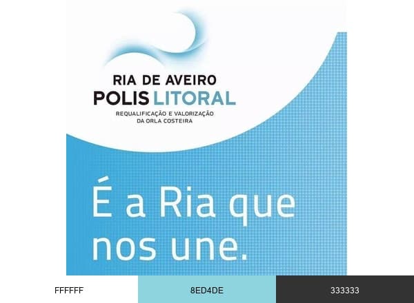 Polis Litoral Ria de Aveiro brand color palette