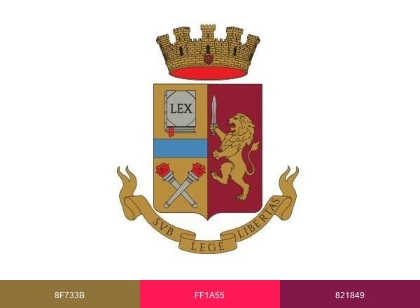 Polizia di Stato brand color palette