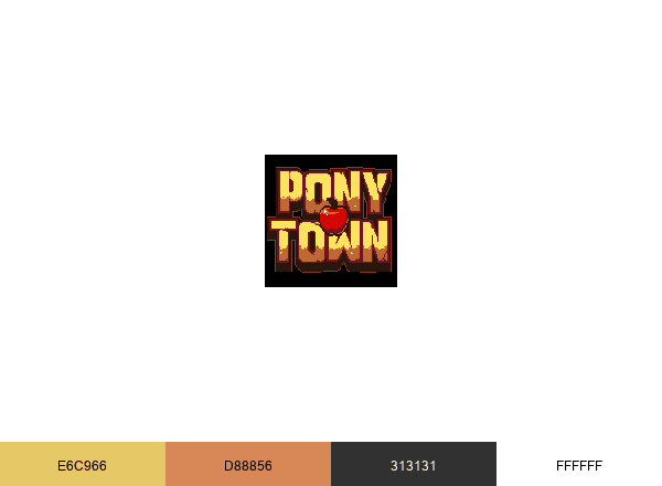 Pony Town brand color palette