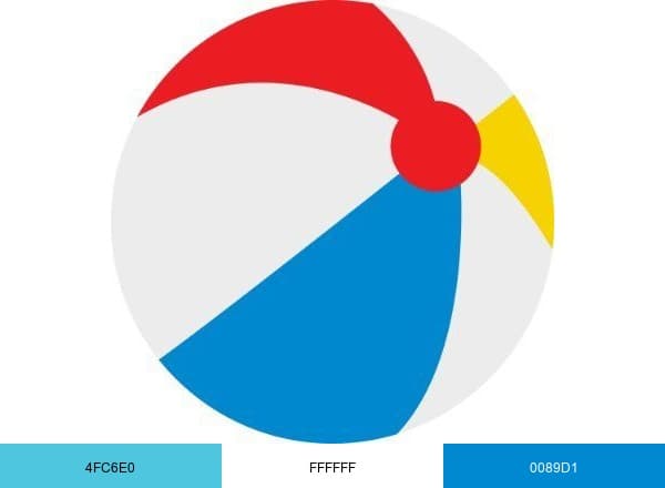 Poolsupplies.com brand color palette