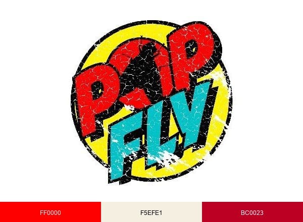 Pop Fly Pop Shop brand color palette