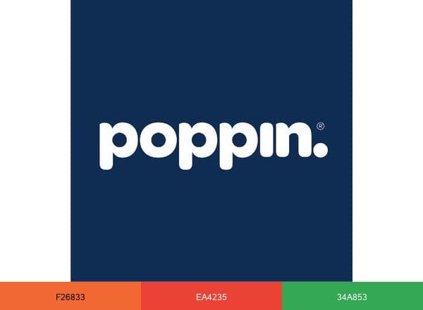 Poppin brand color palette