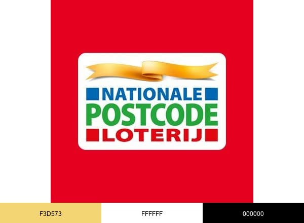 Postcode Loterij brand color palette