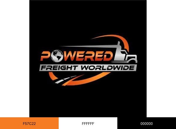 Powered Freight Worldwide brand color palette