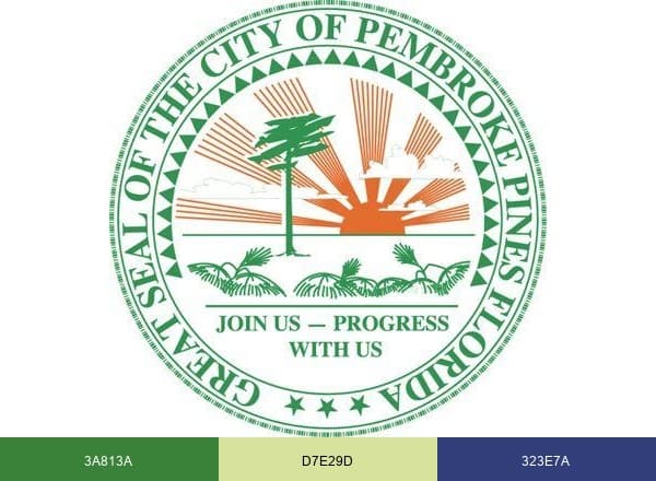 City of Pembroke Pines brand color palette