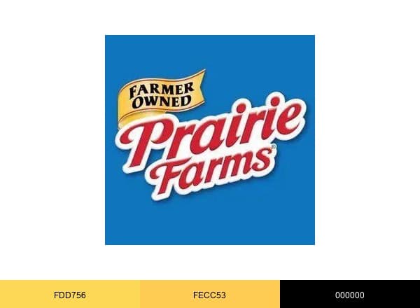 Prairie Farms Dairy brand color palette