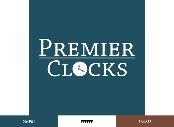Premier Clocks brand color palette