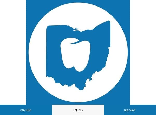 Premier Dental of Ohio brand color palette