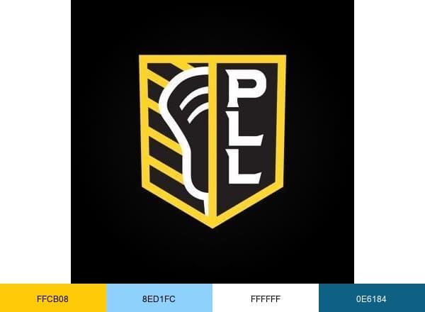 Premier Lacrosse League brand color palette
