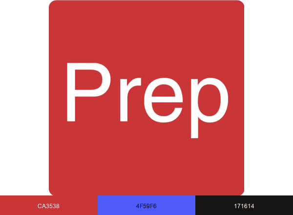 PrepFormula brand color palette