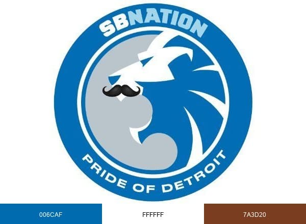 Pride of Detroit brand color palette