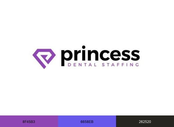 Princess Dental Staffing brand color palette