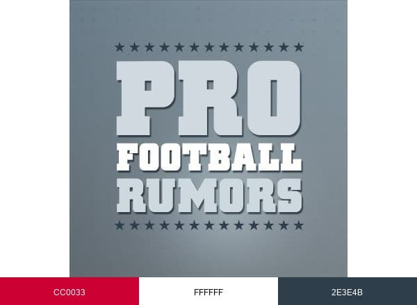 Pro Football Rumors brand color palette