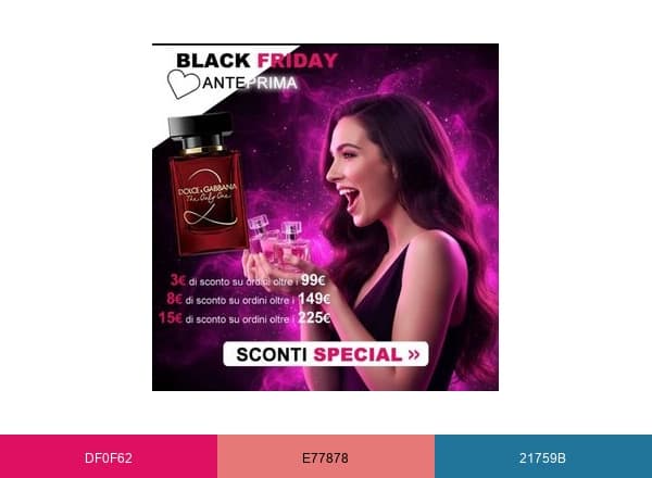 ProfumomaniaForever brand color palette