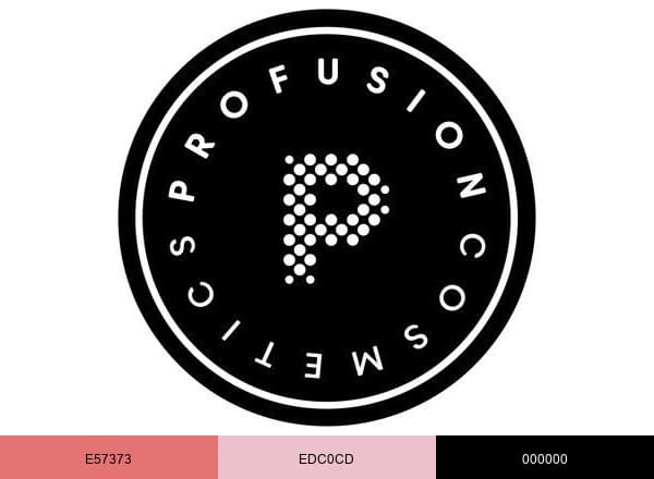 Profusion Cosmetics brand color palette