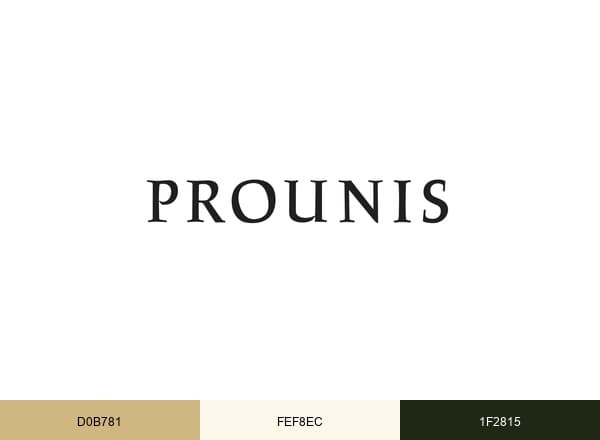 Prounis Jewelry brand color palette