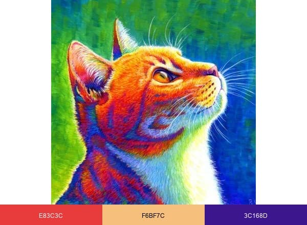 Rebecca Wang Art brand color palette
