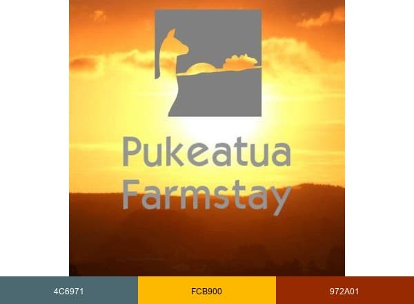 Pukeatua Farmstay brand color palette