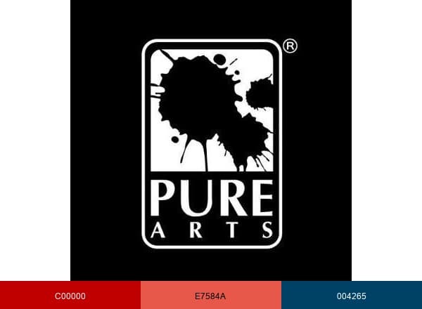 PureArts brand color palette