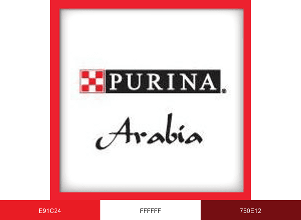 Purina Arabia brand color palette
