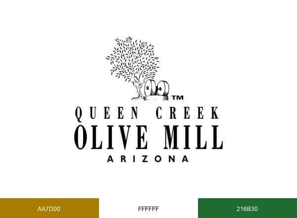 Queen Creek Olive Mill brand color palette