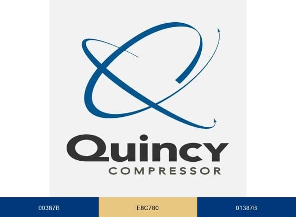 Quincy Compressor brand color palette