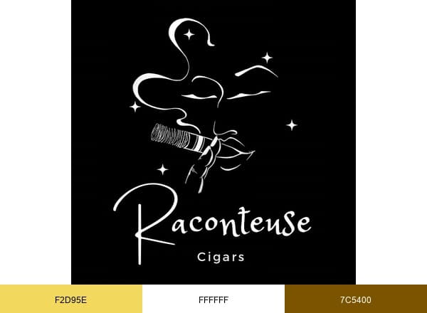 Raconteuse Cigars brand color palette