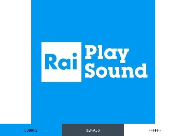 RaiPlay Sound brand color palette