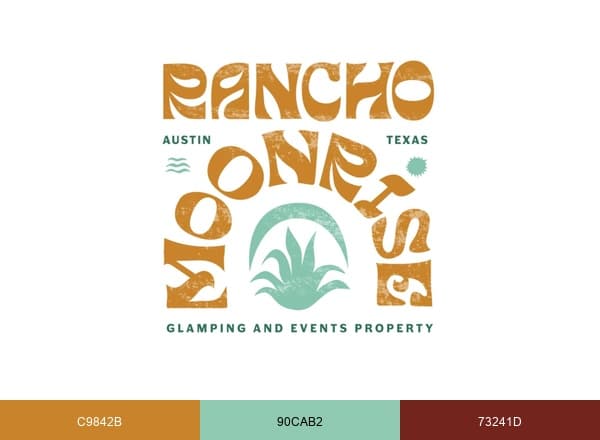 Rancho Moonrise brand color palette