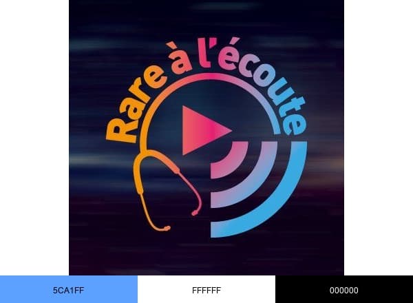 RARE à l'écoute brand color palette