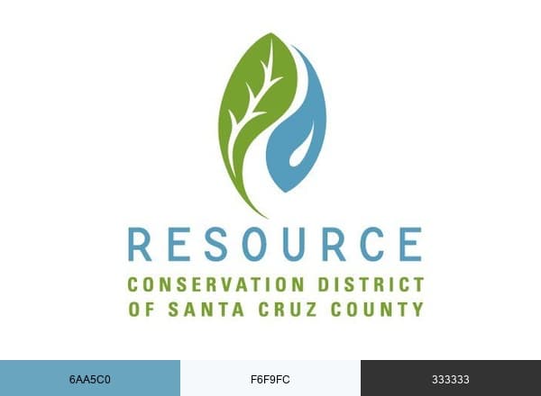 Resource Conservation District of Santa Cruz County brand color palette