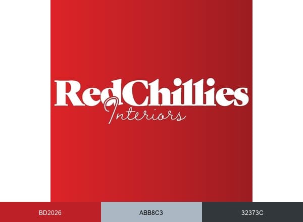 Red Chillies Interiors brand color palette