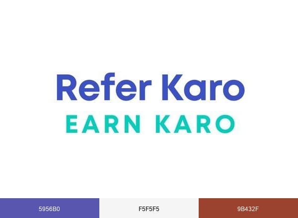 Refer Karo Earn Karo brand color palette