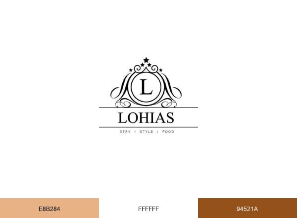 Resort The Lohias brand color palette