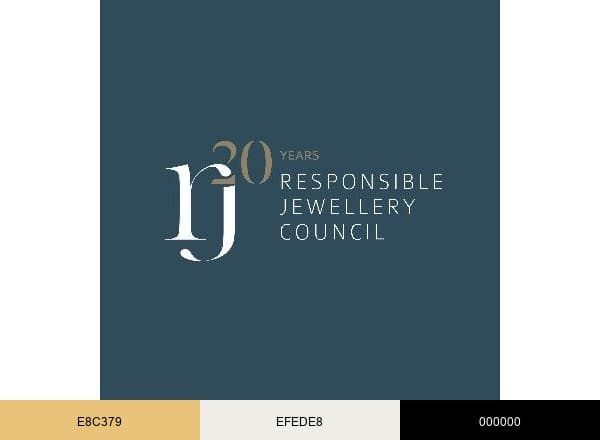 Responsible Jewellery Council brand color palette