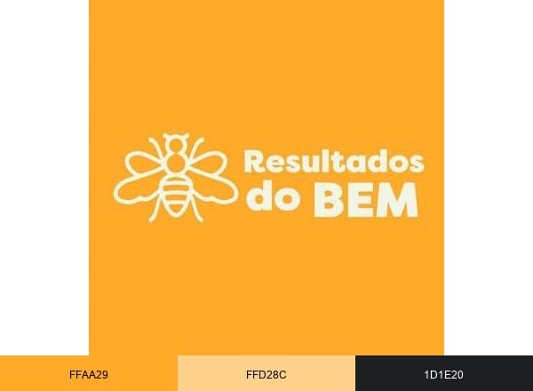 Resultados do Bem brand color palette
