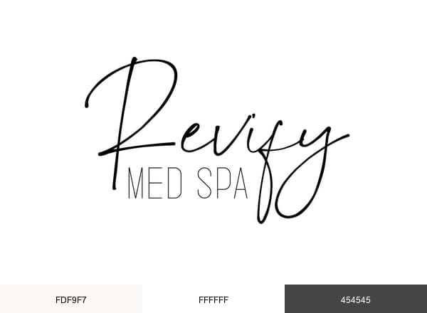 Revify Med Spa brand color palette