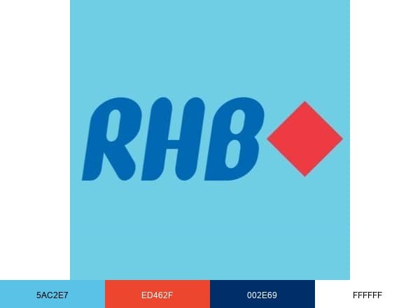 RHB Bank Berhad brand color palette