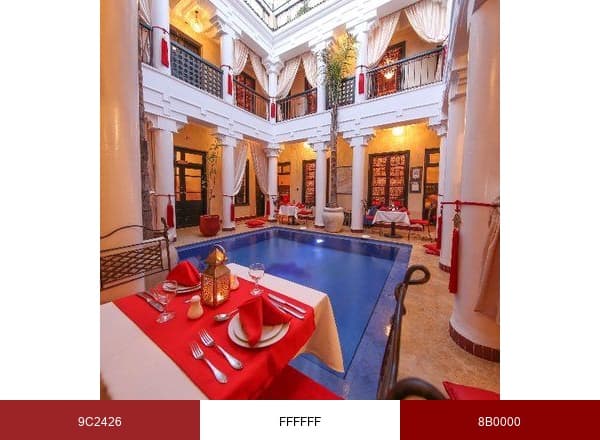Riad Africa & Spa brand color palette