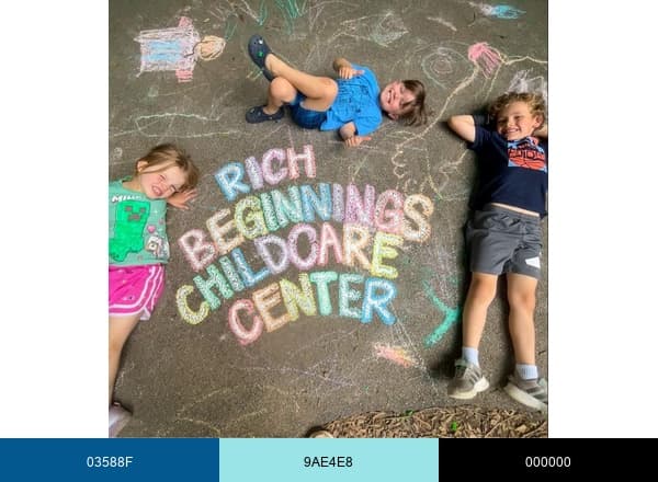 Rich Beginnings Child Care brand color palette