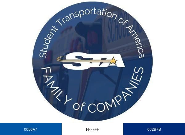 Student Transportation of America brand color palette