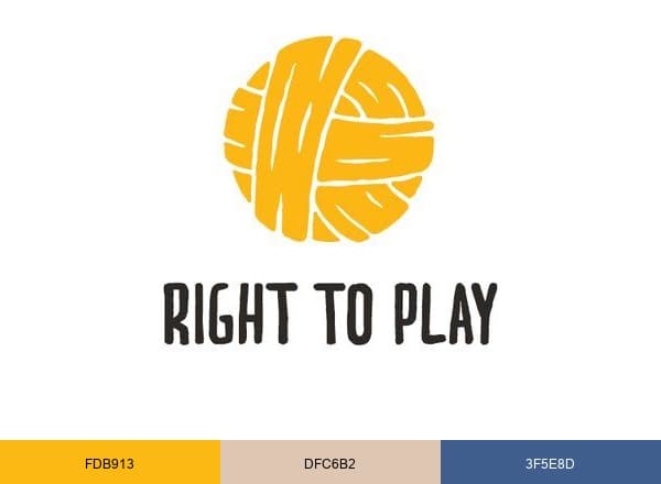 Right To Play brand color palette