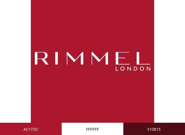 Rimmel London brand color palette