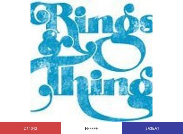 Rings & Things brand color palette