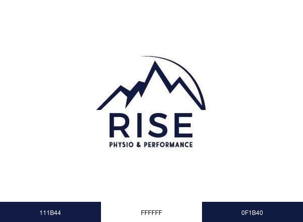 Rise Physiotherapy and Performance brand color palette
