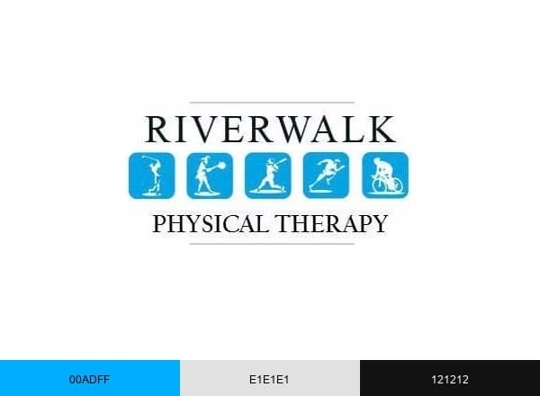 Riverwalk P.T. brand color palette