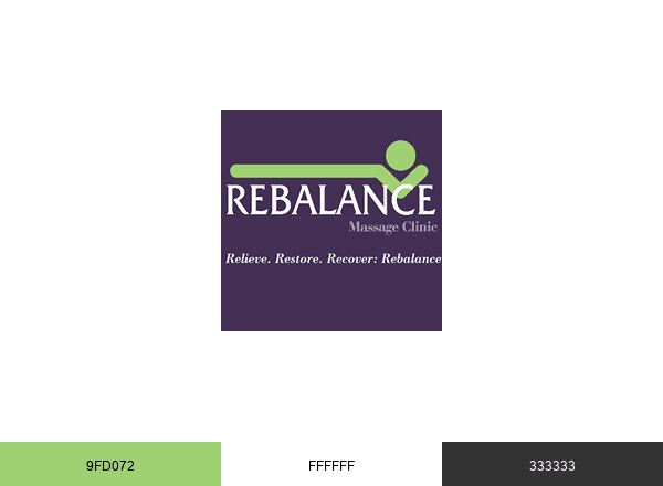 Rebalance: Massage and Mobile Massage brand color palette