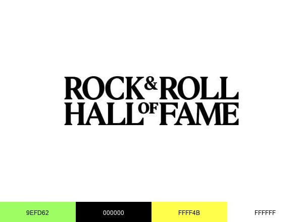 Rock & Roll Hall of Fame brand color palette