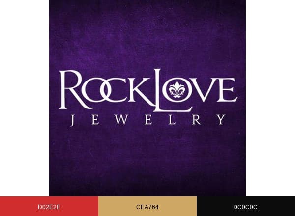 RockLoveJewelry brand color palette