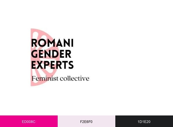 Feminist Collective of Romani Gender Experts brand color palette